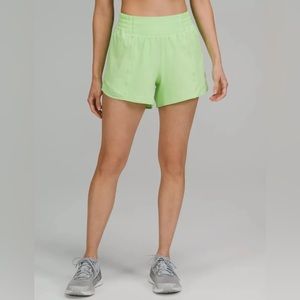 Lululemon 4 Inch Hotty Hot Scream Green Size 4